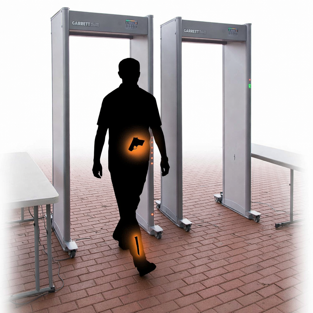 Применение арочного металлодетектора 